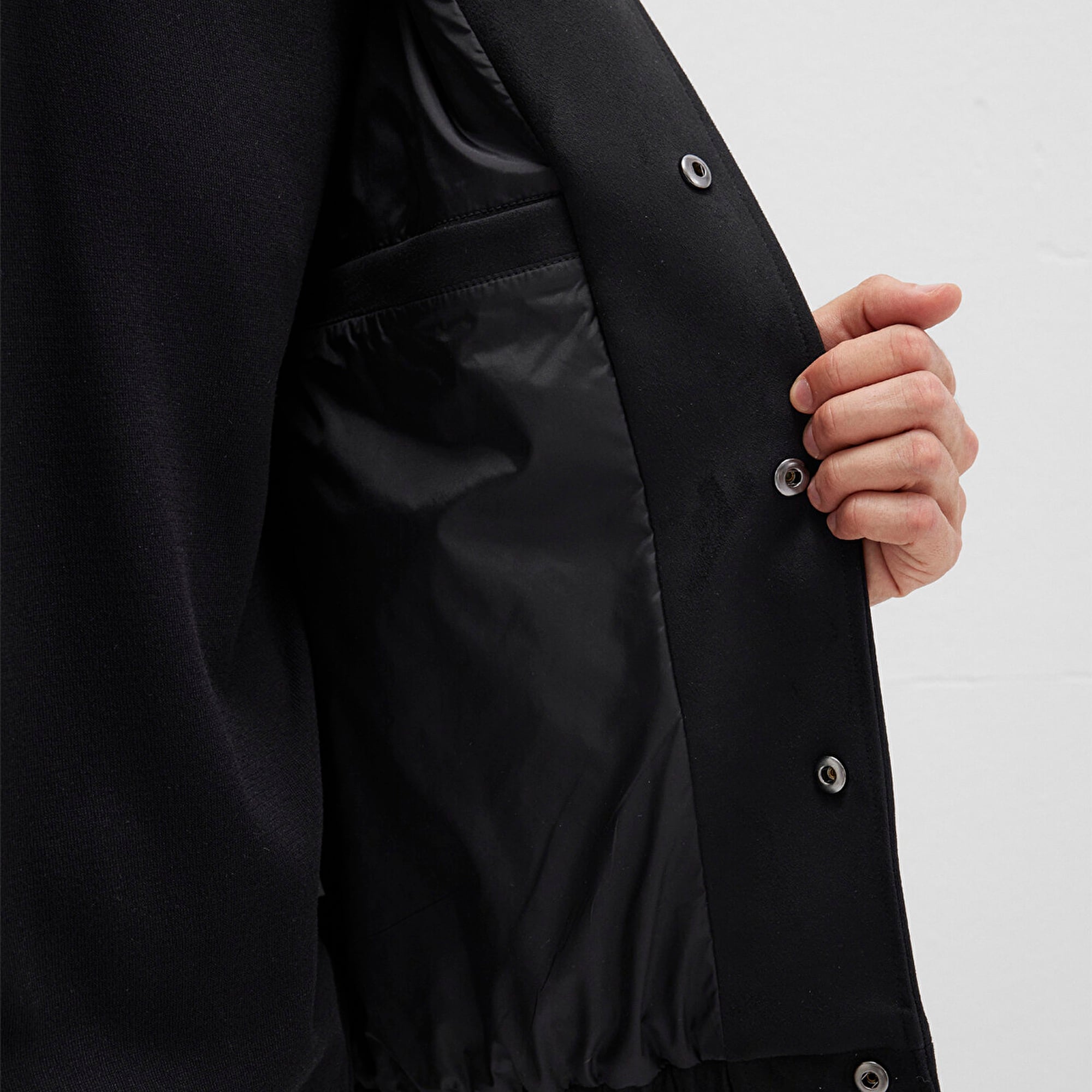 Mavi Siyah Suni Süet Ceket Loose Fit / Bol Rahat Kesim 0110649-71379