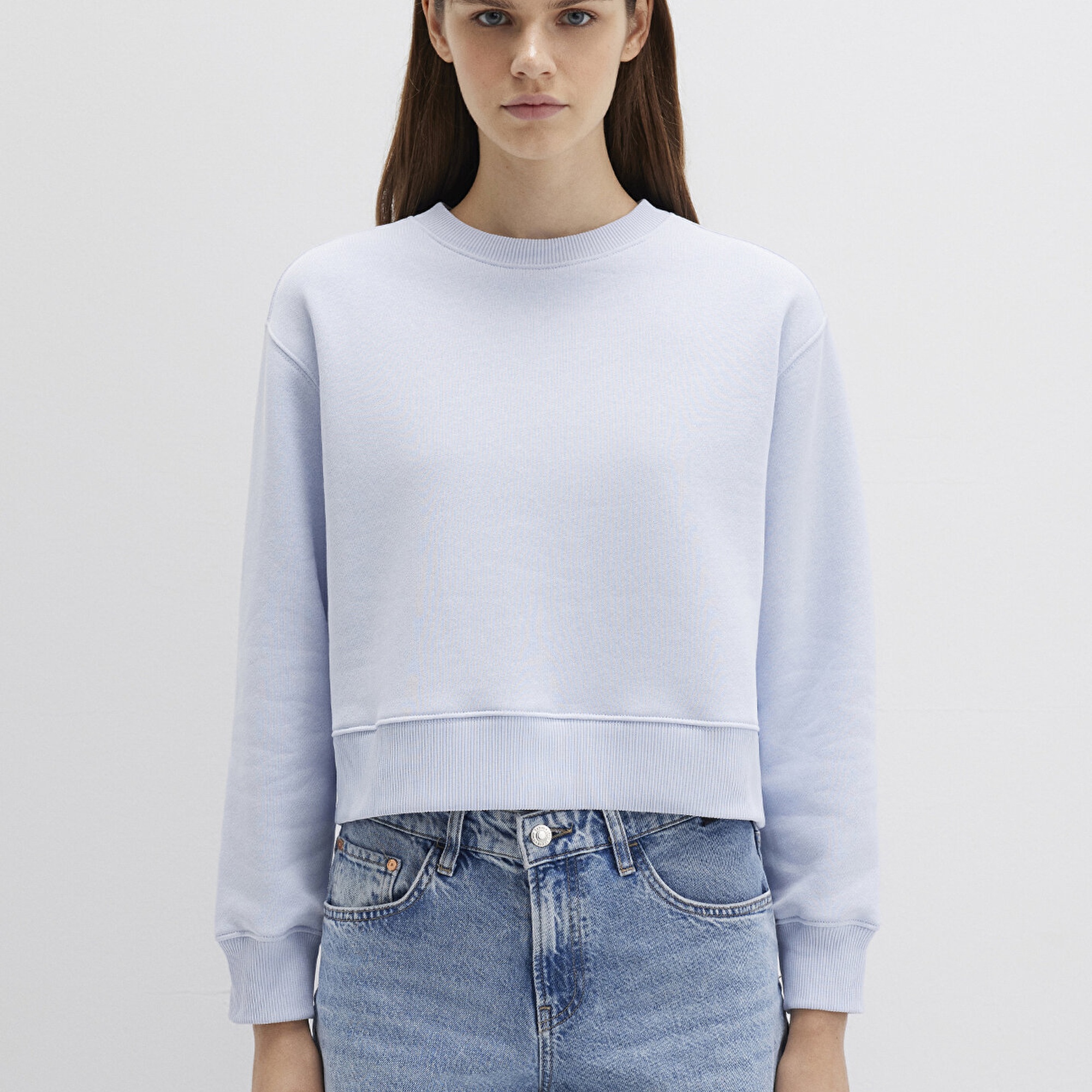 Mavi Bisiklet Yaka Mavi Sweatshirt 1S10387-89201