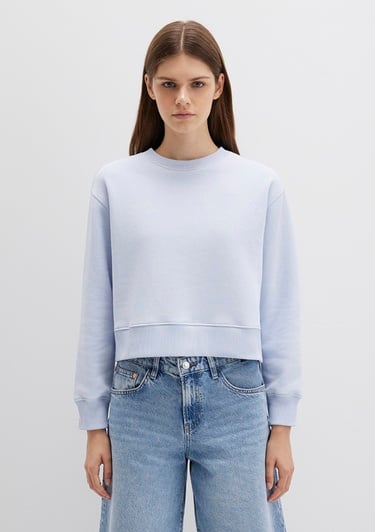  Mavi Bisiklet Yaka Mavi Sweatshirt 1S10387-89201