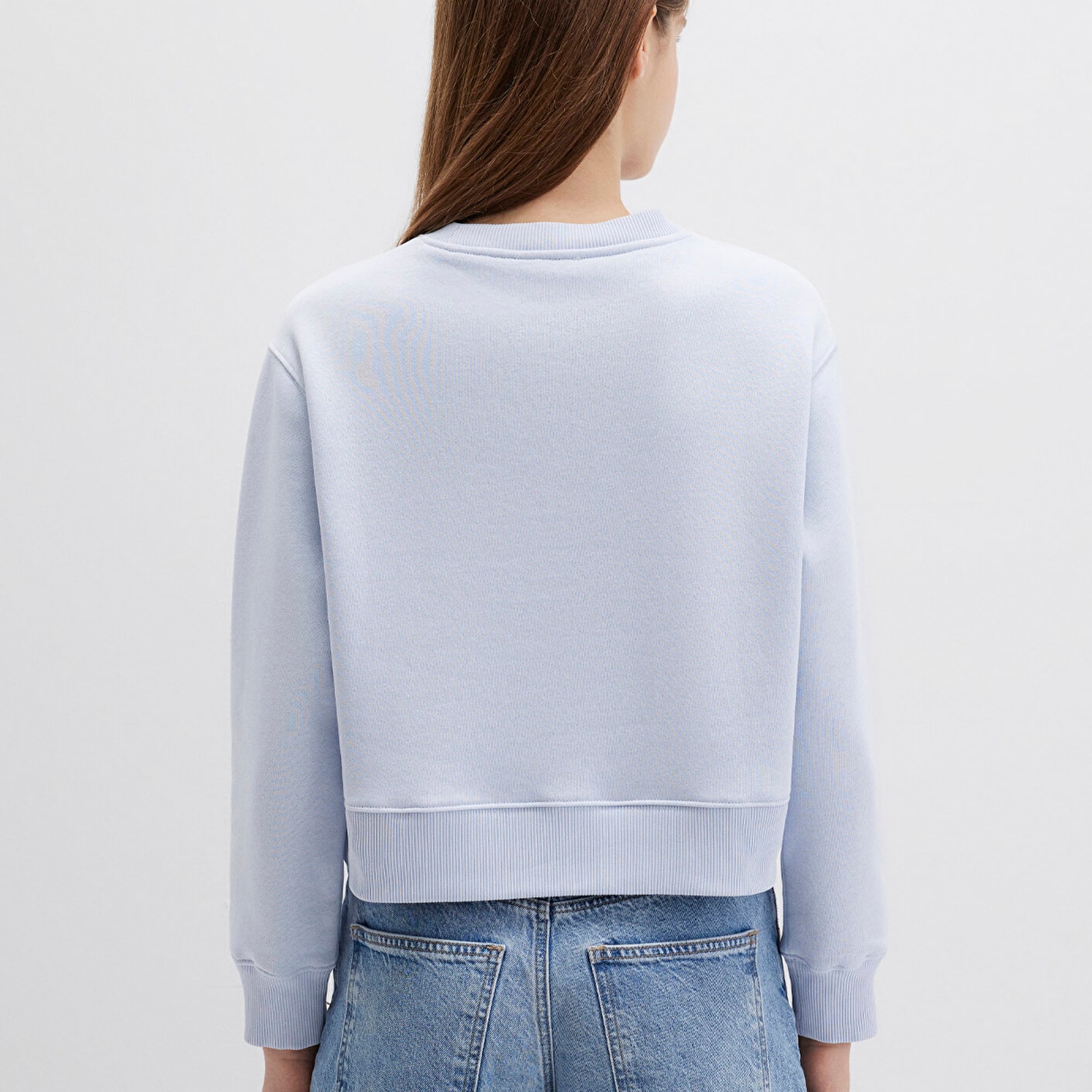 Mavi Bisiklet Yaka Mavi Sweatshirt 1S10387-89201