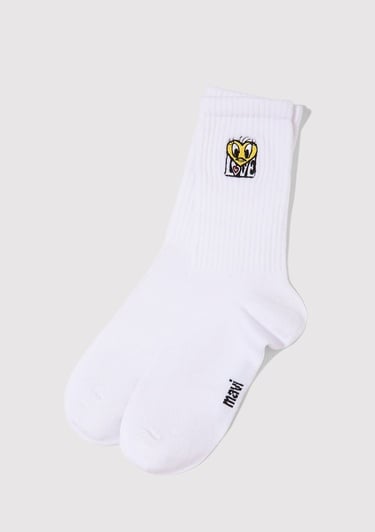  Mavi Beyaz Soket Çorap 1913532-620