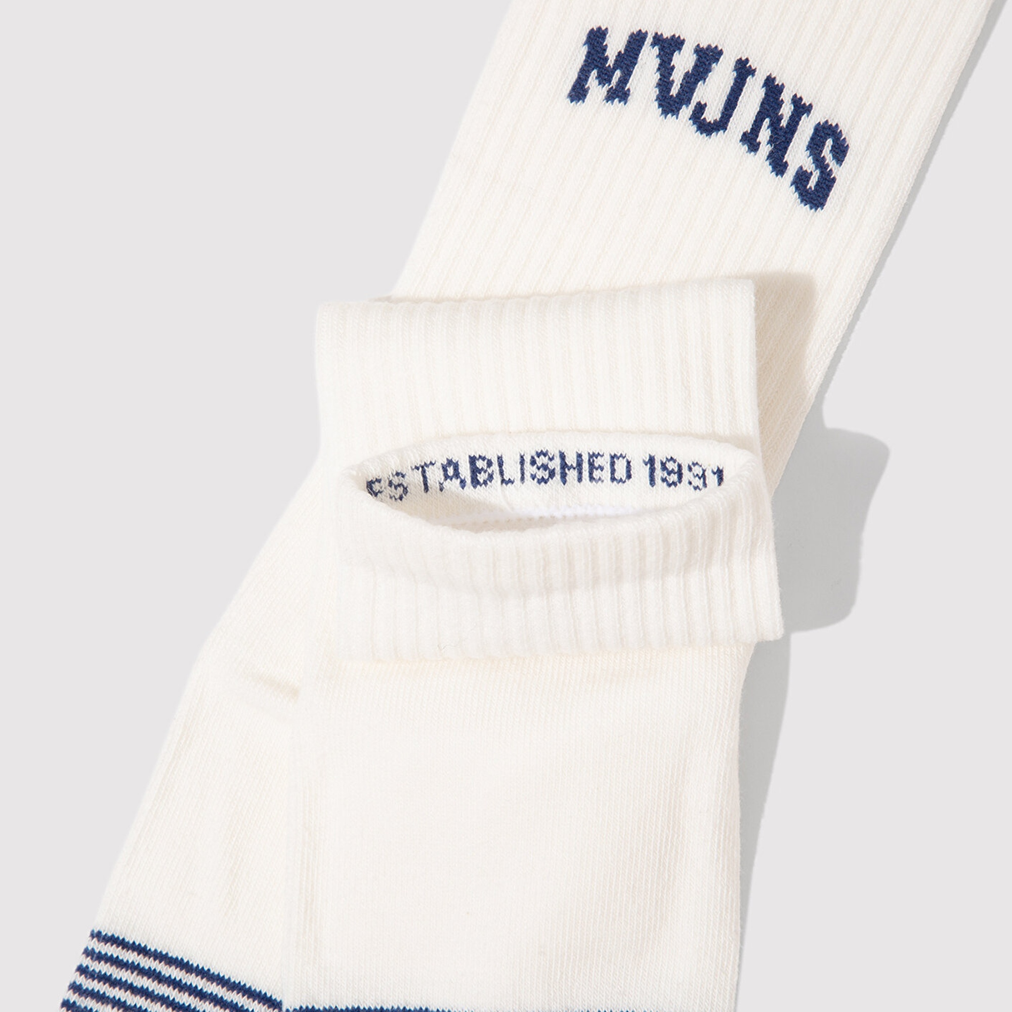 Mavi Beyaz Soket Çorap 0911970-620