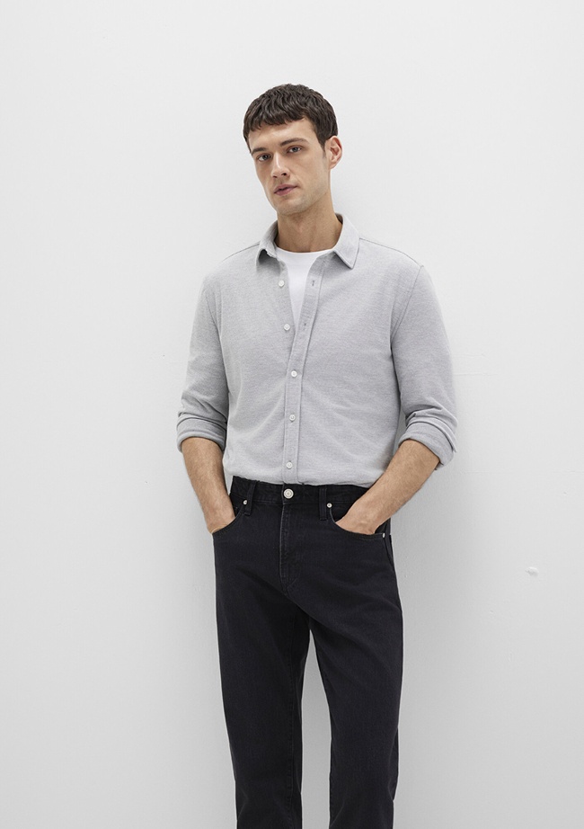  Mavi Gri Gömlek Slim Fit / Dar Kesim 0211513-80018