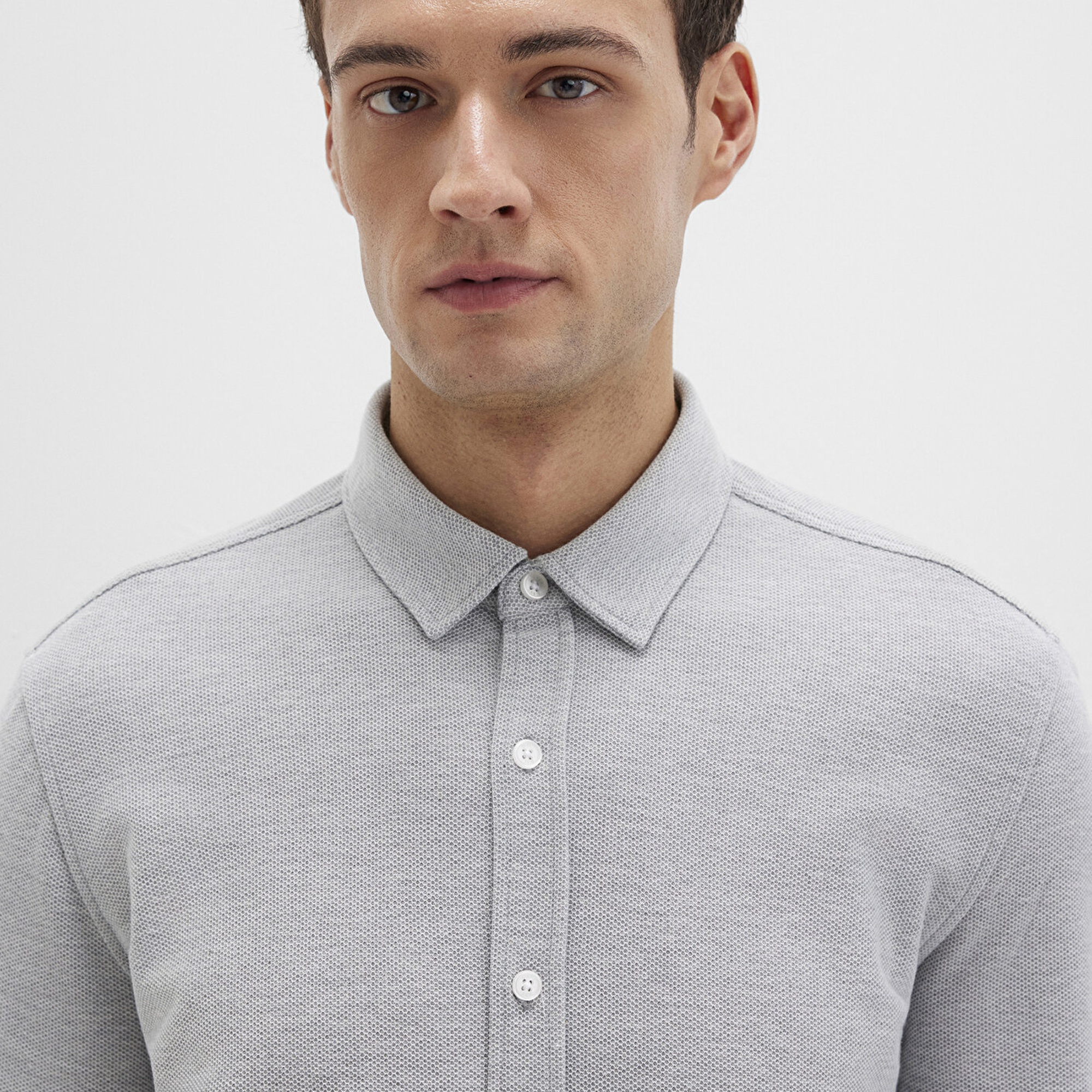 Mavi Gri Gömlek Slim Fit / Dar Kesim 0211513-80018