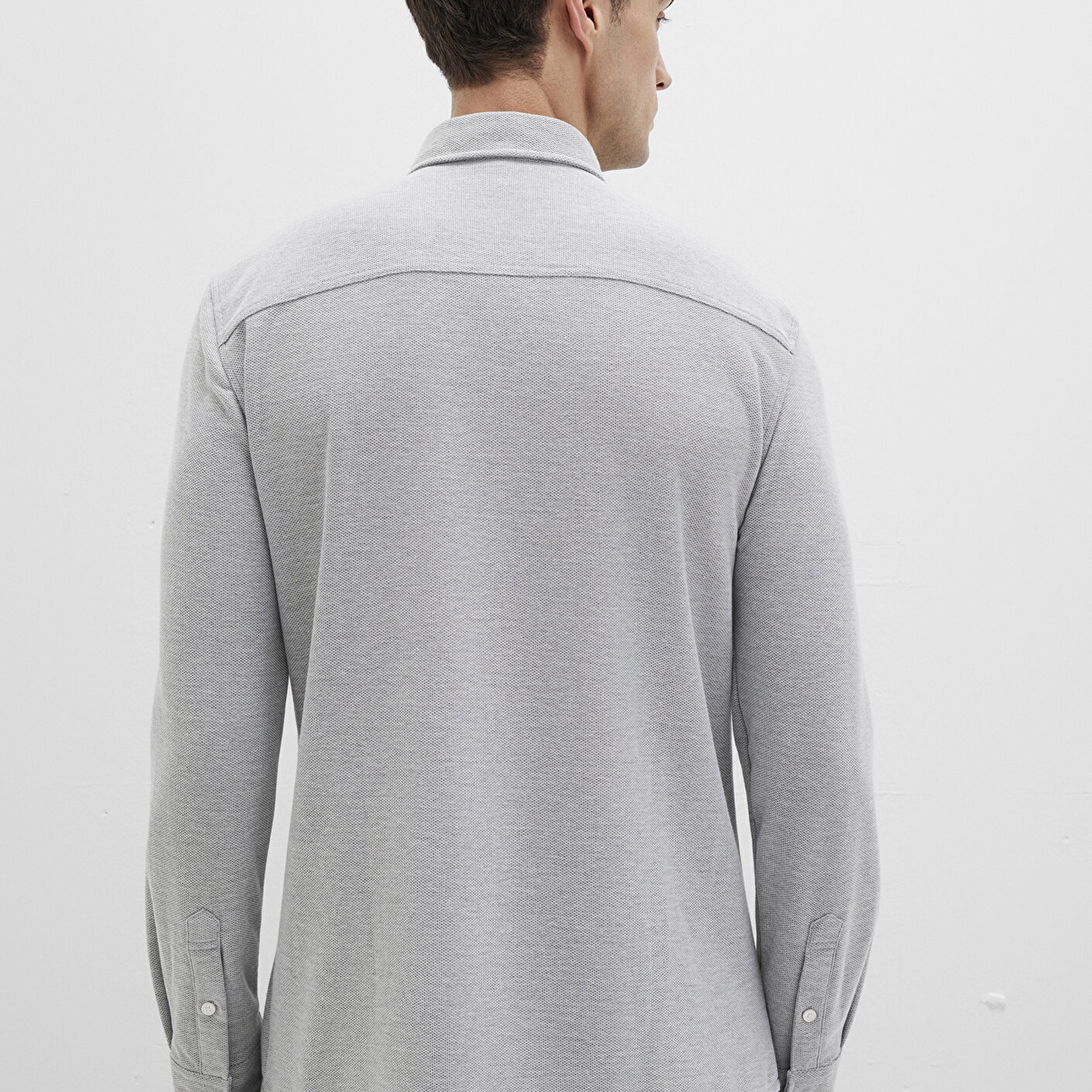 Mavi Gri Gömlek Slim Fit / Dar Kesim 0211513-80018