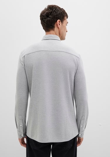  Mavi Gri Gömlek Slim Fit / Dar Kesim 0211513-80018