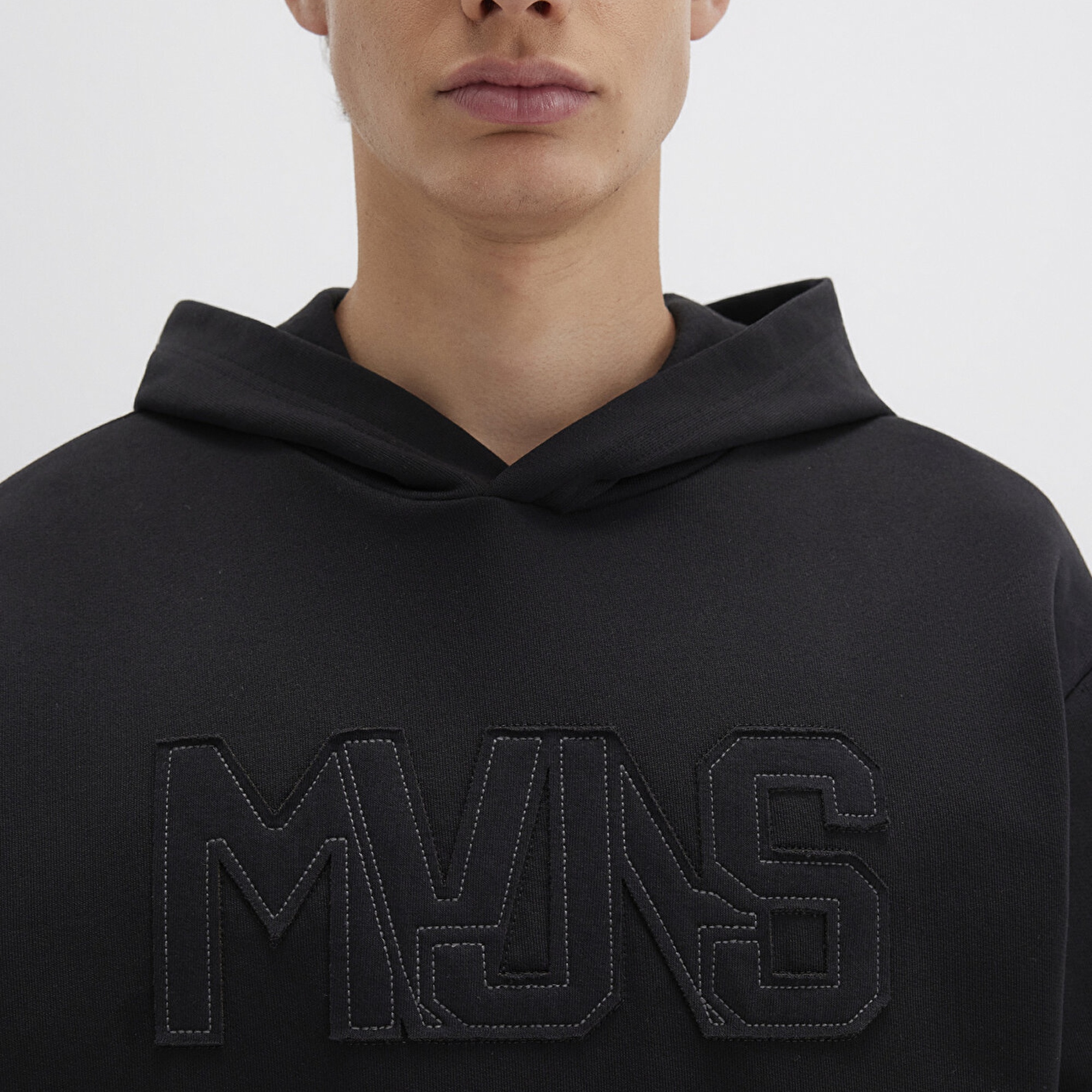 Mavi MVJNS Baskılı Kapüşonlu Siyah Sweatshirt 0S10346-900
