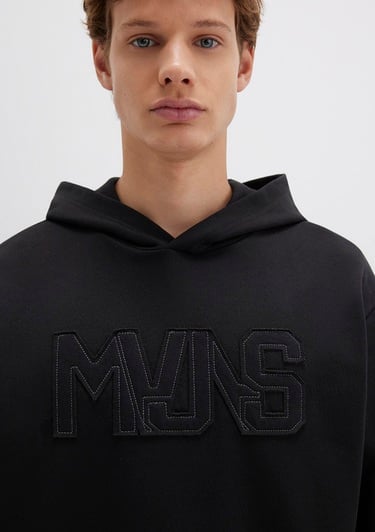  Mavi MVJNS Baskılı Kapüşonlu Siyah Sweatshirt 0S10346-900