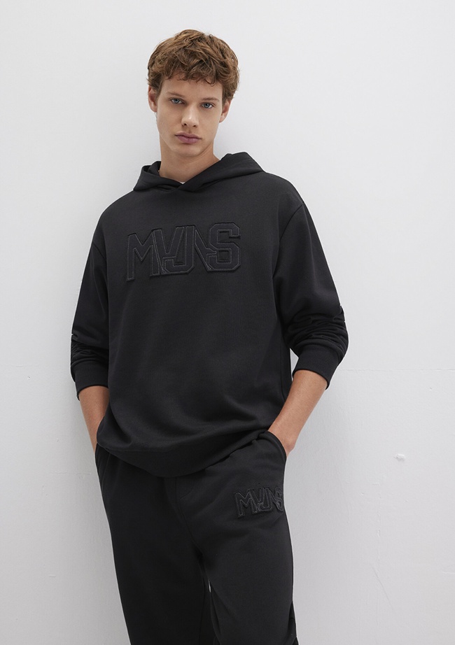  Mavi MVJNS Baskılı Kapüşonlu Siyah Sweatshirt 0S10346-900