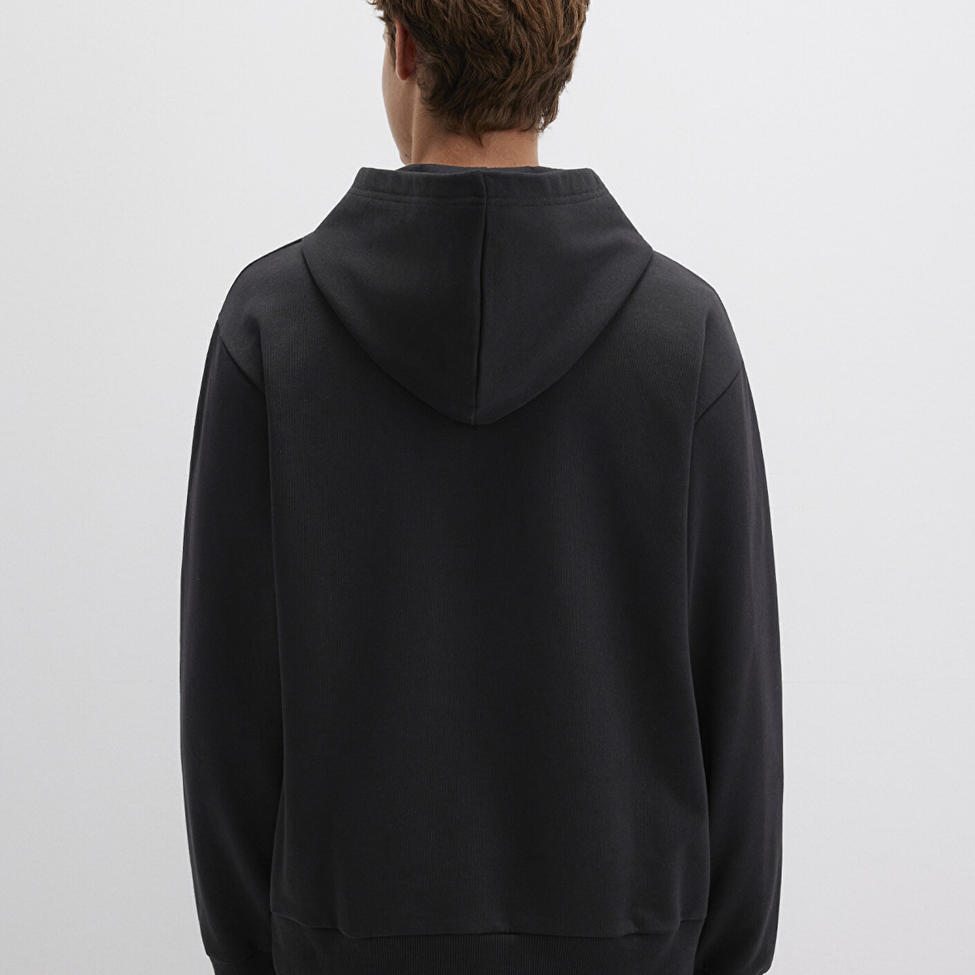 Mavi MVJNS Baskılı Kapüşonlu Siyah Sweatshirt 0S10346-900