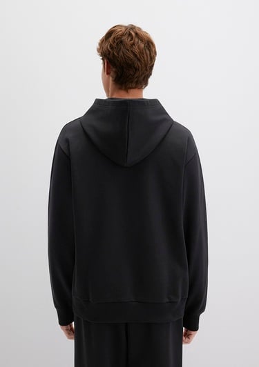  Mavi MVJNS Baskılı Kapüşonlu Siyah Sweatshirt 0S10346-900