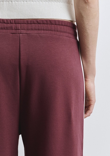  Mavi Mavi Logo Şerit Detaylı Bordo Eşofman Altı 1011038-70393