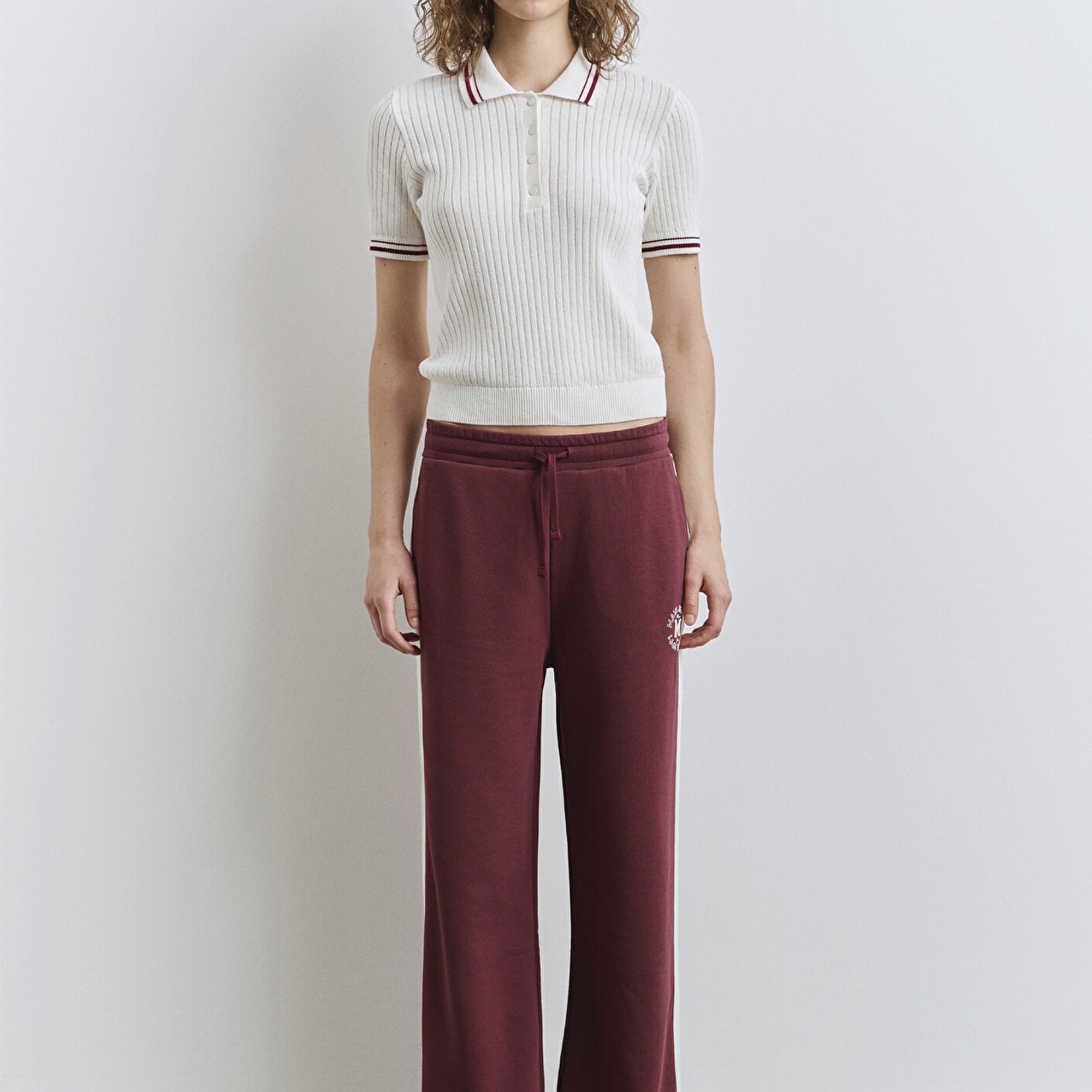 Mavi Mavi Logo Şerit Detaylı Bordo Eşofman Altı 1011038-70393