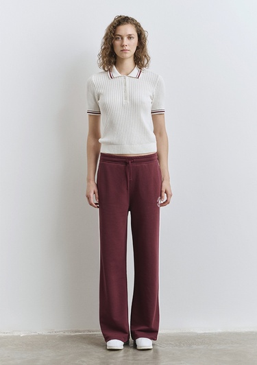  Mavi Mavi Logo Şerit Detaylı Bordo Eşofman Altı 1011038-70393