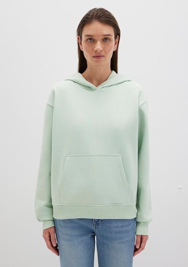  Mavi Kapüşonlu Yeşil Basic Sweatshirt 167299-71449