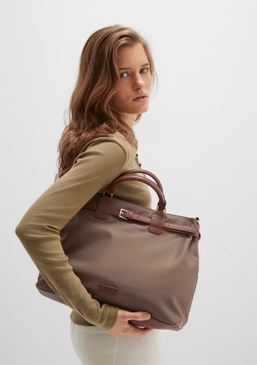  Mavi Kahverengi Omuz Çantası 1913476-33267