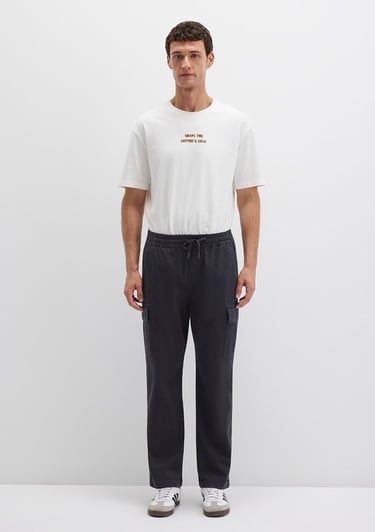  Mavi Siyah Kargo Pantolon 0010552-71379