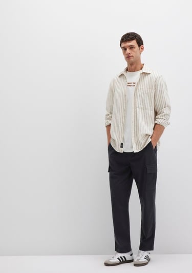  Mavi Siyah Kargo Pantolon 0010552-71379