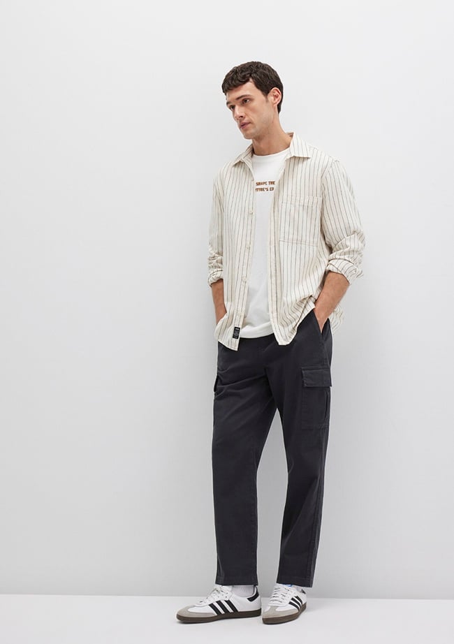  Mavi Siyah Kargo Pantolon 0010552-71379