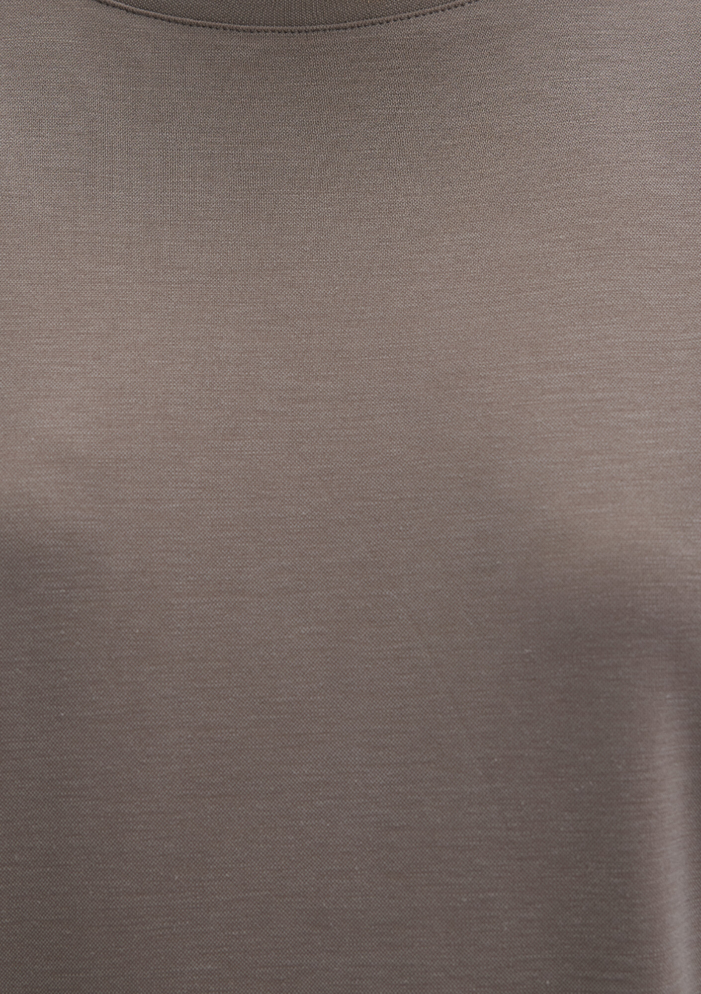 Mavi Lux Touch TENCEL TM Modal Kahverengi Basic Tişört Loose Fit / Bol Rahat Kesim 167245-83866