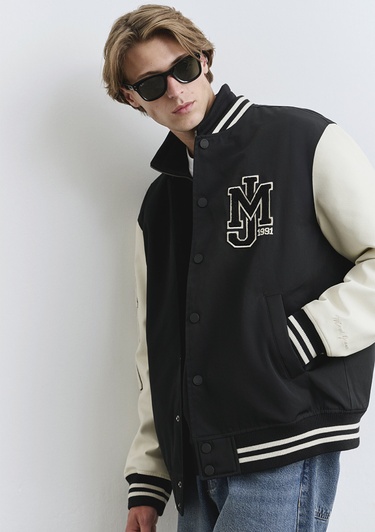  Mavi Mavi Baskılı Kolej Ceket 0110326-900