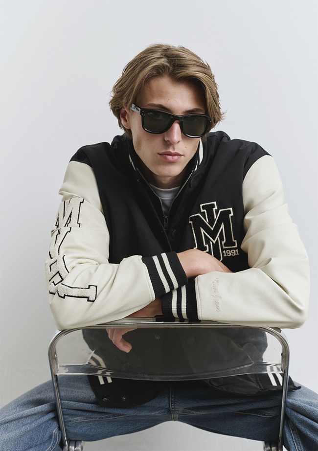  Mavi Mavi Baskılı Kolej Ceket 0110326-900