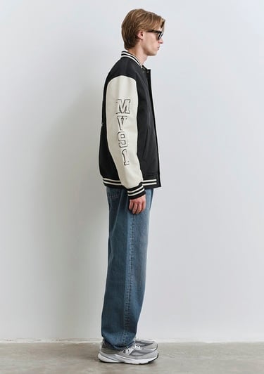  Mavi Mavi Baskılı Kolej Ceket 0110326-900