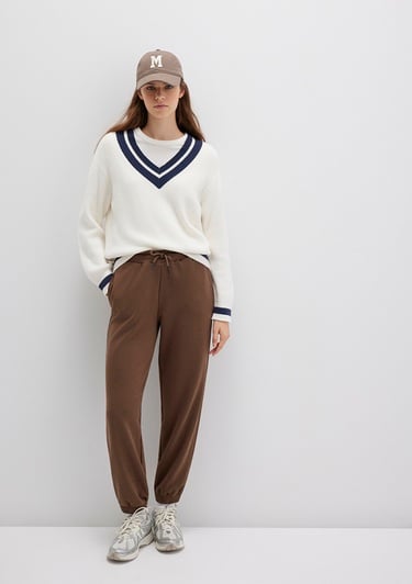  Mavi Kahverengi Basic Eşofman Altı 1600903-81959