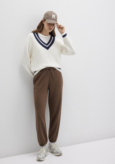  Mavi Kahverengi Basic Eşofman Altı 1600903-81959