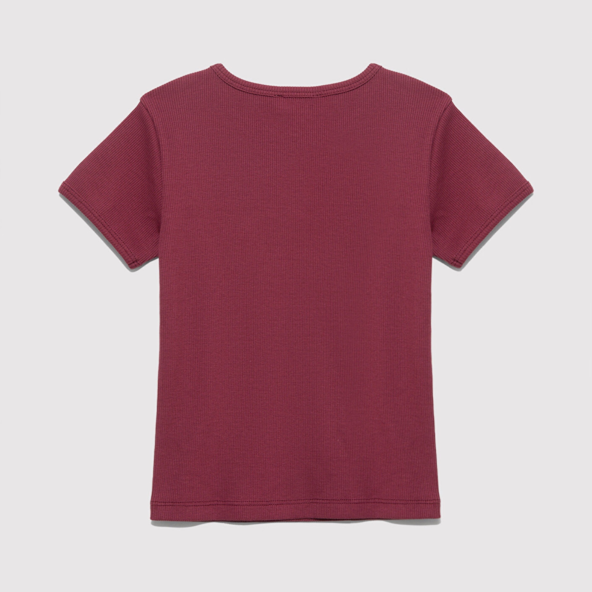 Mavi Mavi Logo Baskılı Bordo Tişört Fitted / Vücuda Oturan Kesim 7610350-70393