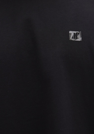  Mavi Pro Baskılı Siyah Tişört Relaxed Fit / Rahat Kesim 0613090-900