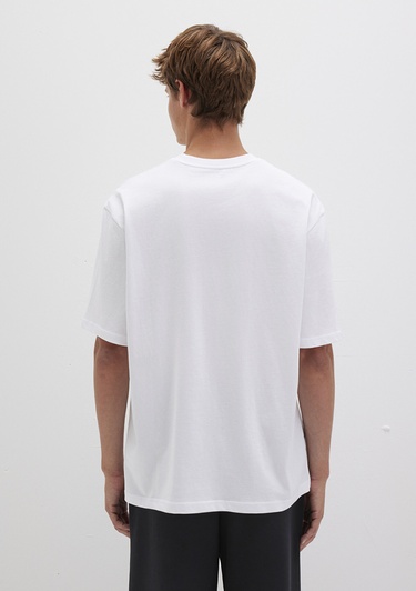  Mavi Pro Baskılı Beyaz Tişört Relaxed Fit / Rahat Kesim 0613090-620