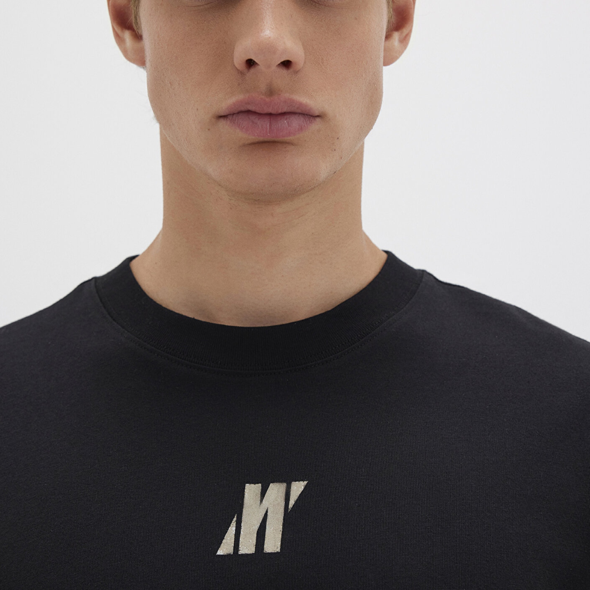 Mavi Pro Baskılı Siyah Tişört Loose Fit / Bol Rahat Kesim 0613078-900