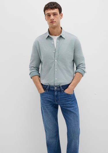  Mavi Gri Gömlek Slim Fit / Dar Kesim 0211513-70131