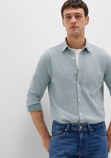  Mavi Gri Gömlek Slim Fit / Dar Kesim 0211513-70131