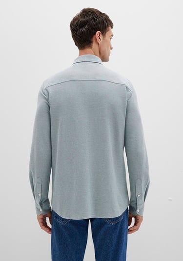  Mavi Gri Gömlek Slim Fit / Dar Kesim 0211513-70131