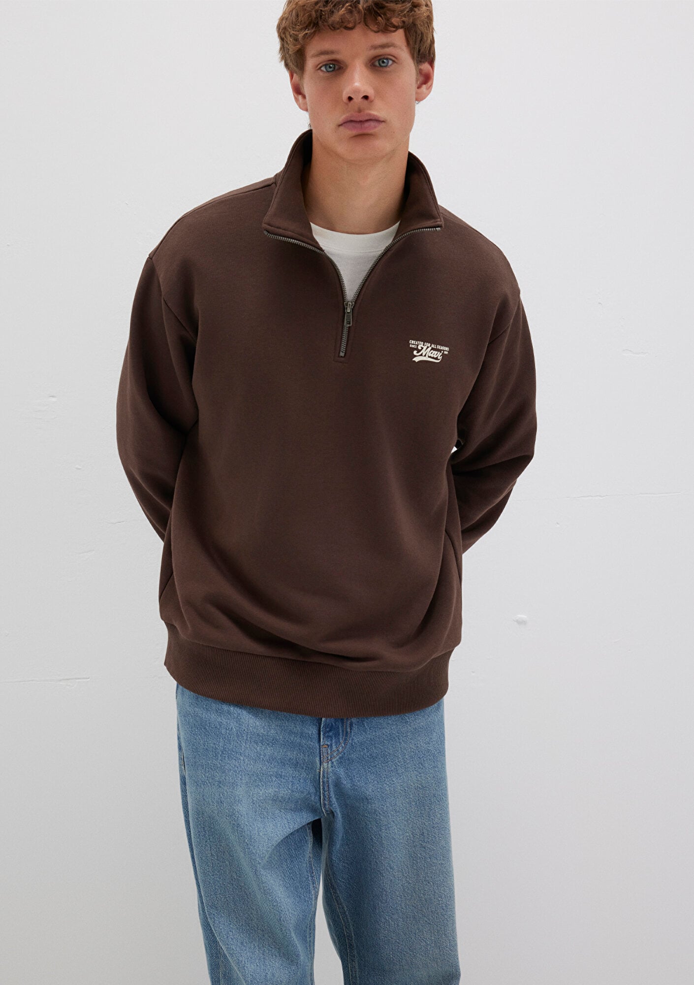  Mavi Kahverengi Sweatshirt 0S10465-88067