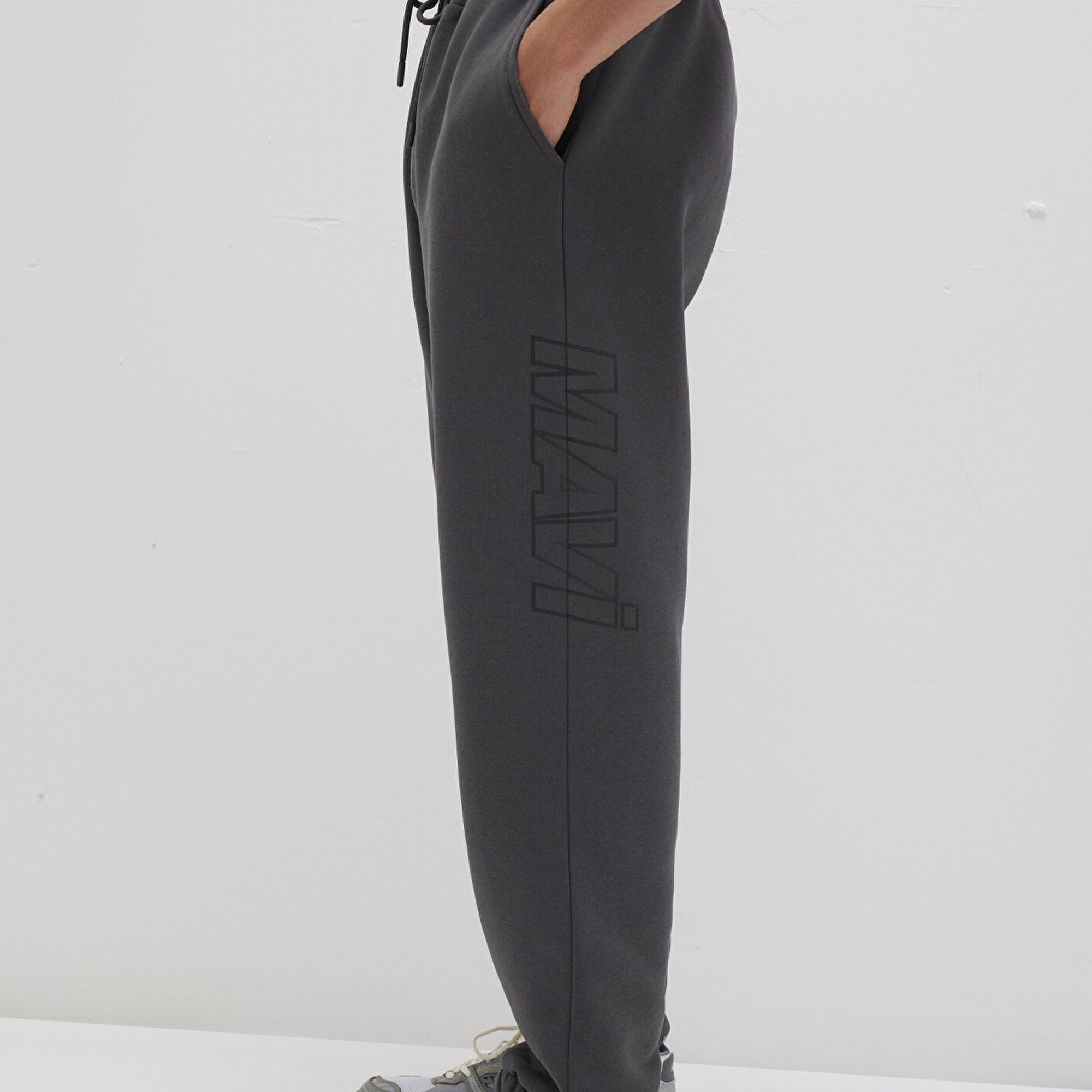 Mavi Mavi Logo Baskılı Antrasit Eşofman Altı 0010208-80106