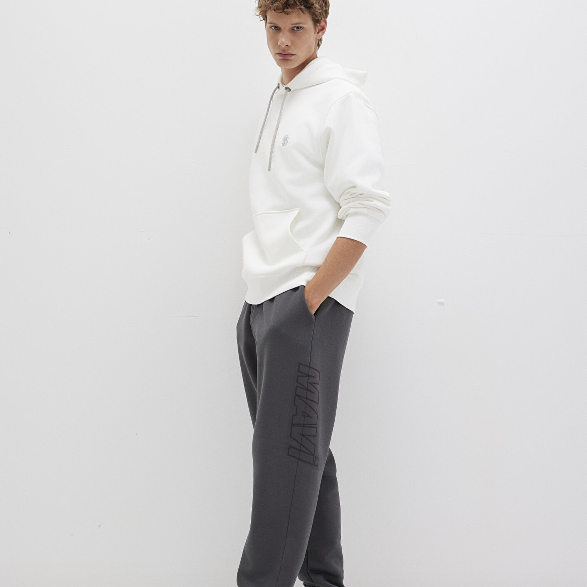 Mavi Mavi Logo Baskılı Antrasit Eşofman Altı 0010208-80106