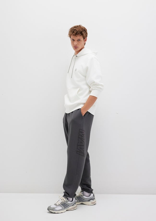  Mavi Mavi Logo Baskılı Antrasit Eşofman Altı 0010208-80106