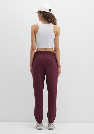  Mavi Mavi Logo Baskılı Bordo Eşofman Altı 1010757-90705