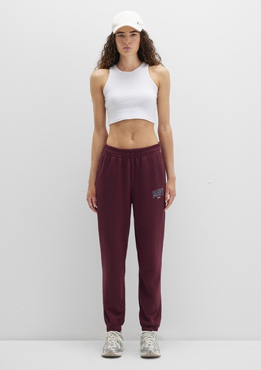  Mavi Mavi Logo Baskılı Bordo Eşofman Altı 1010757-90705