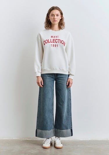  Mavi Ekru Sweatshirt 1S10359-80194