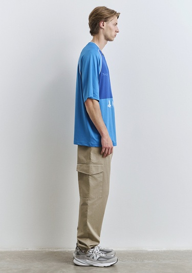  Mavi PlayStation Baskılı Mavi Tişört Oversize / Geniş Kesim 0612939-70772