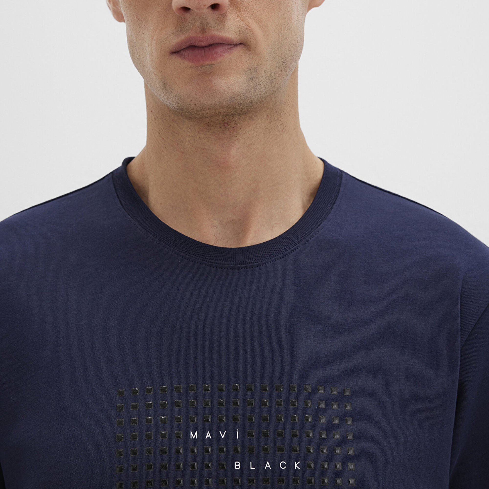 Mavi Mavi Black Baskılı Lacivert Tişört Regular Fit / Normal Kesim 0612866-86415