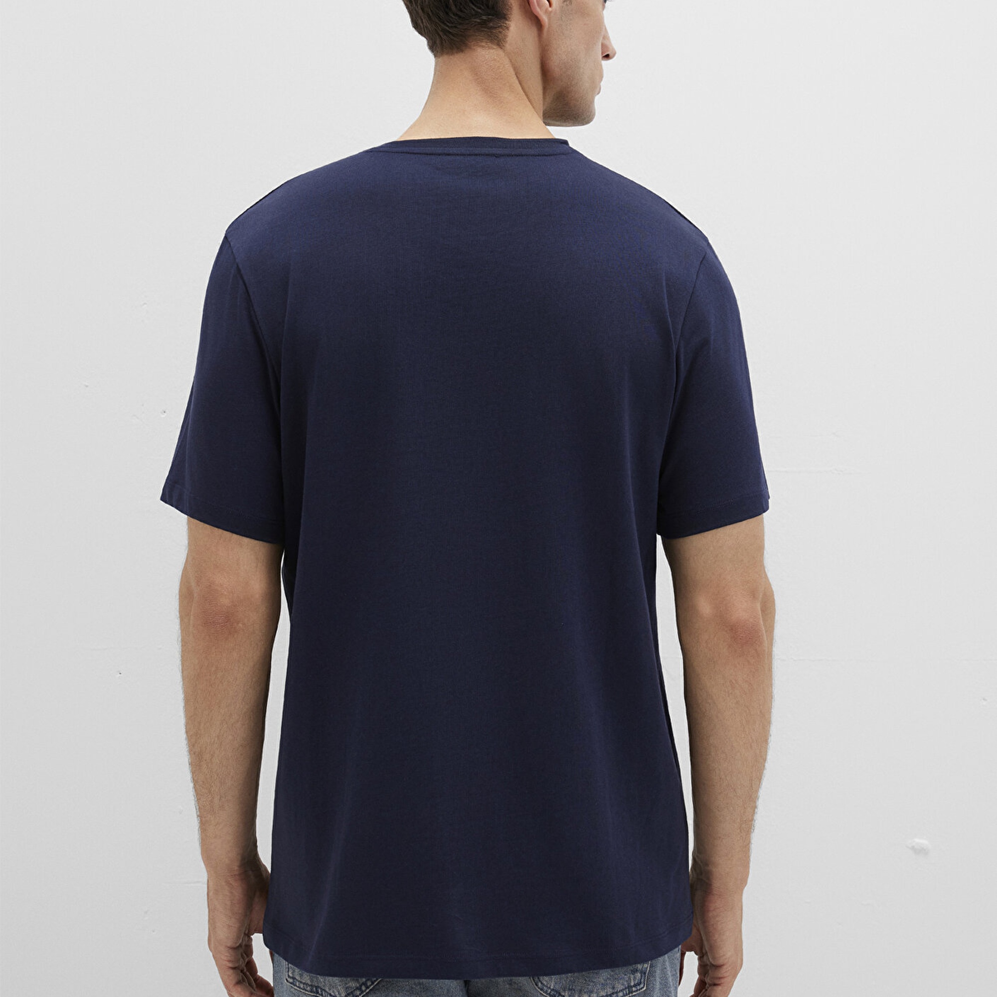 Mavi Mavi Black Baskılı Lacivert Tişört Regular Fit / Normal Kesim 0612866-86415