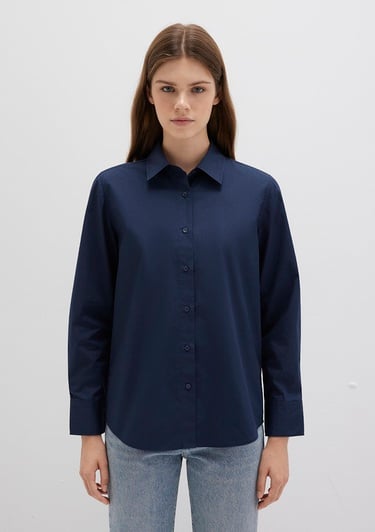 Mavi Lacivert Gömlek Regular Fit / Normal Kesim 1211198-82318