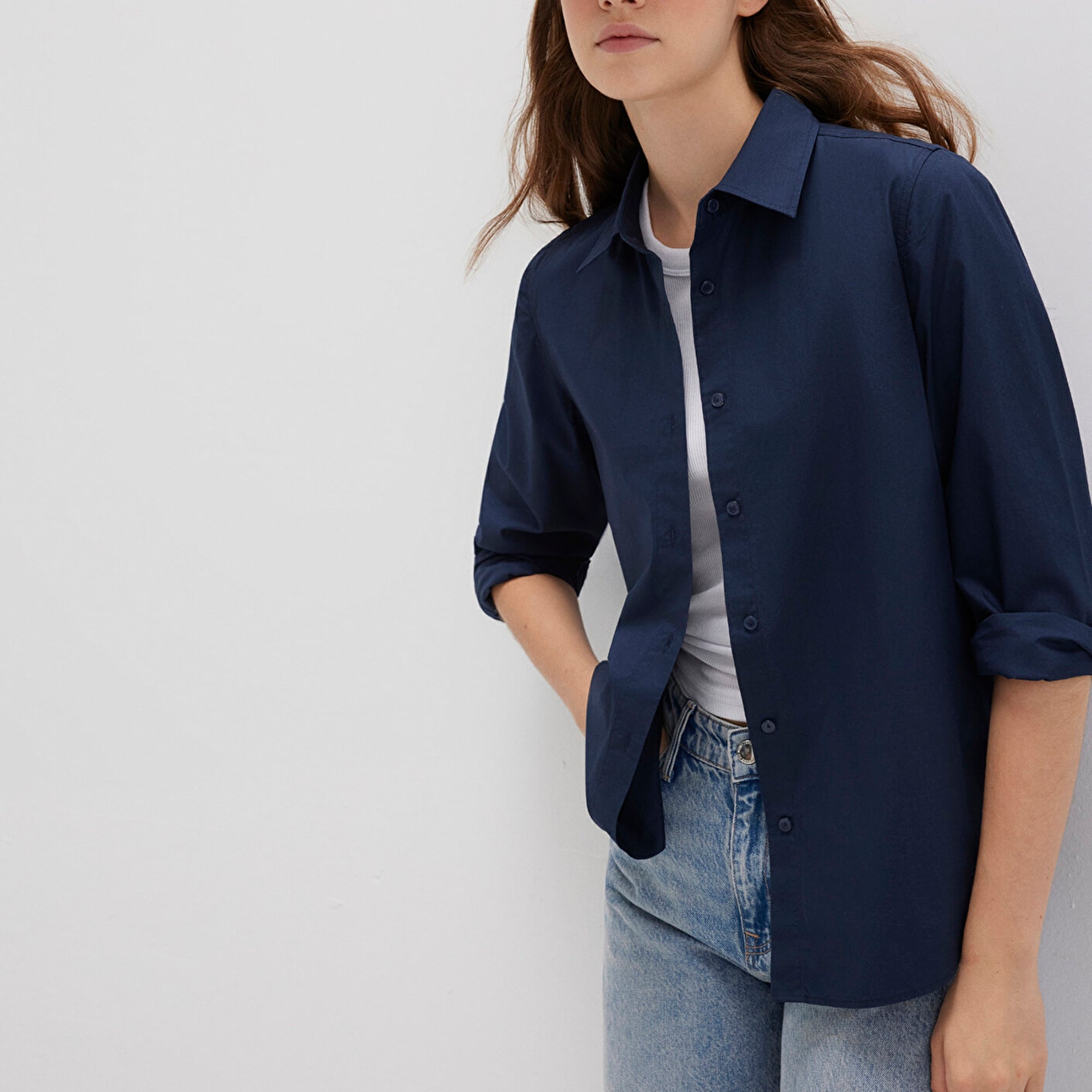 Mavi Lacivert Gömlek Regular Fit / Normal Kesim 1211198-82318