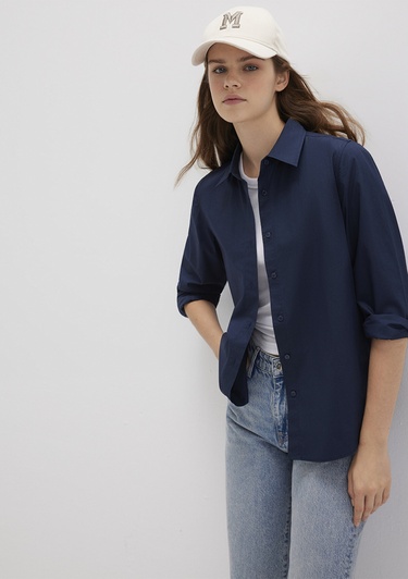  Mavi Lacivert Gömlek Regular Fit / Normal Kesim 1211198-82318