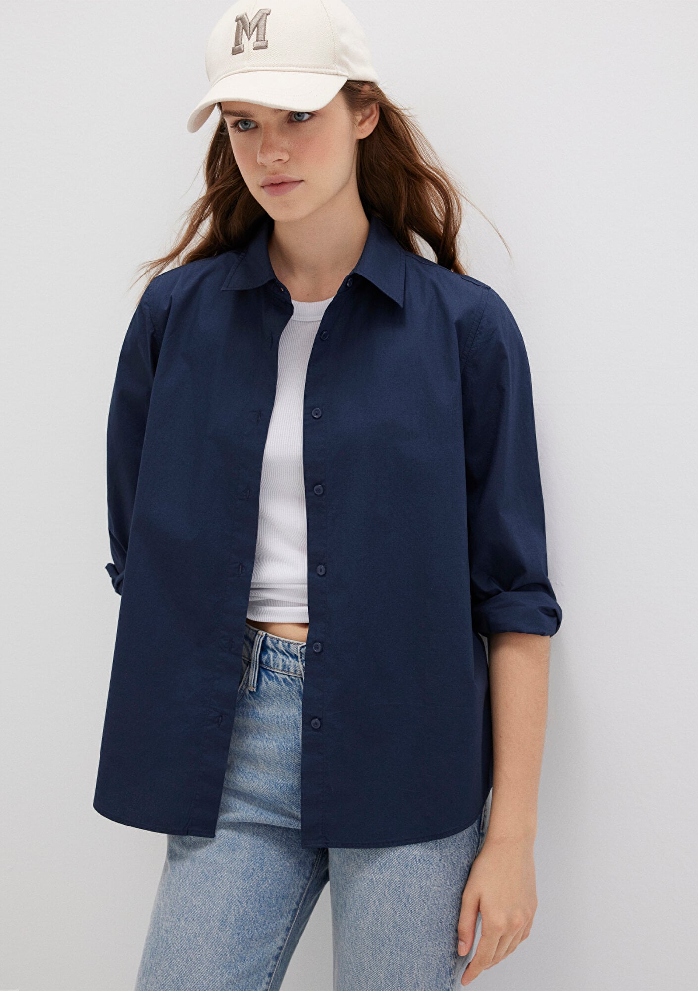  Mavi Lacivert Gömlek Regular Fit / Normal Kesim 1211198-82318